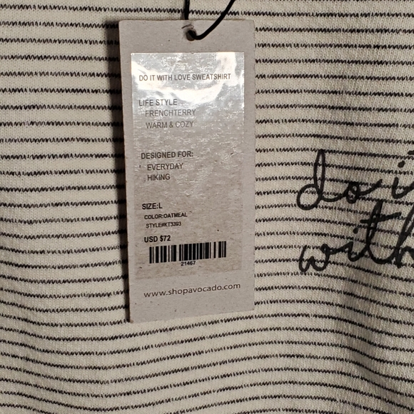 Avocado Do It With Love Oatmeal Sweatshirt - Picture 6 of 7